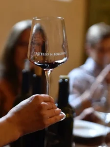 Guest tasting Castello Di Bolgheri red wine
